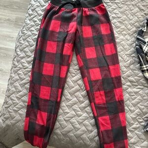 Plaid fleece pajama pants Aeropostale